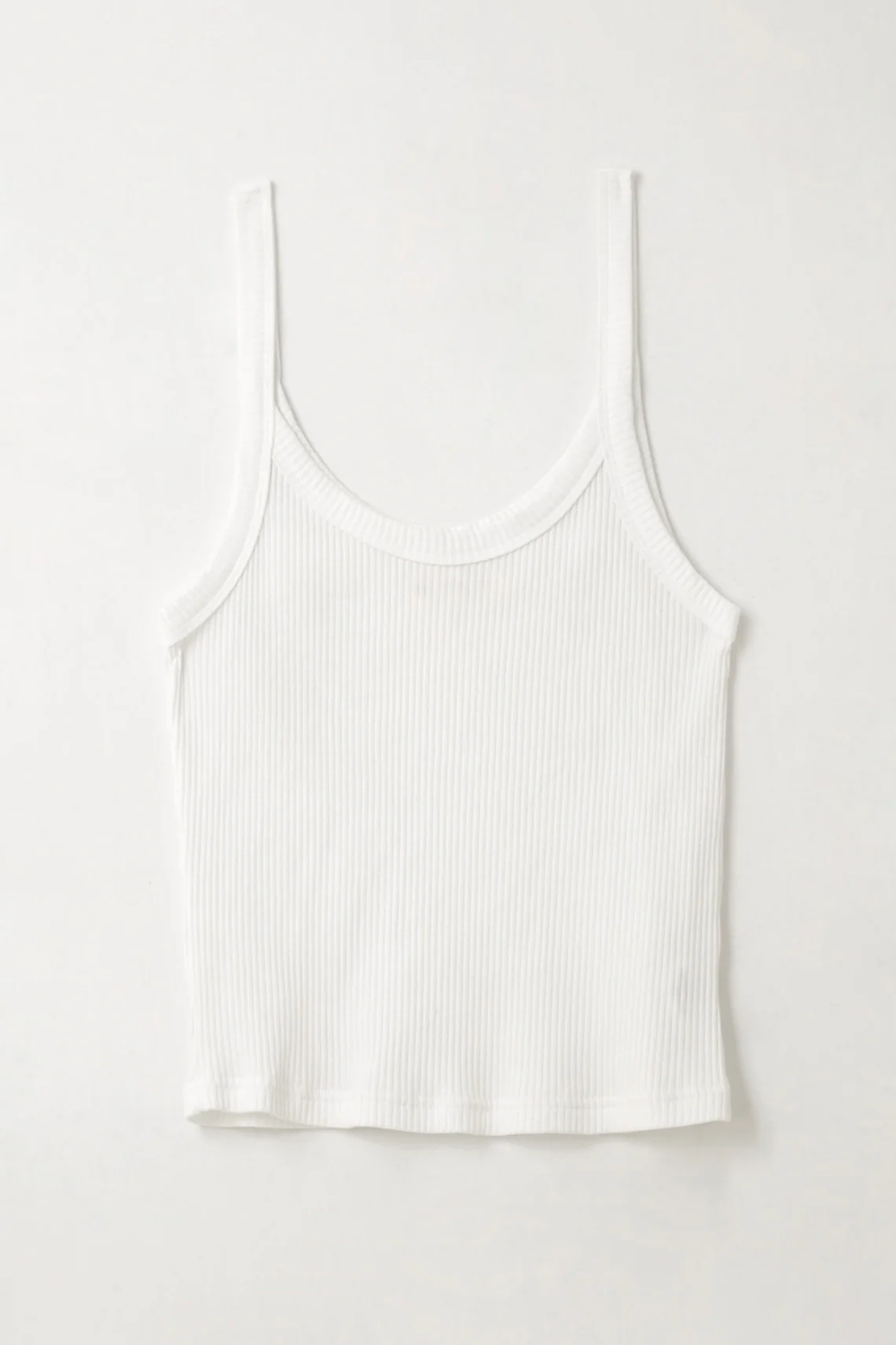Women's White Fitted Tank Top