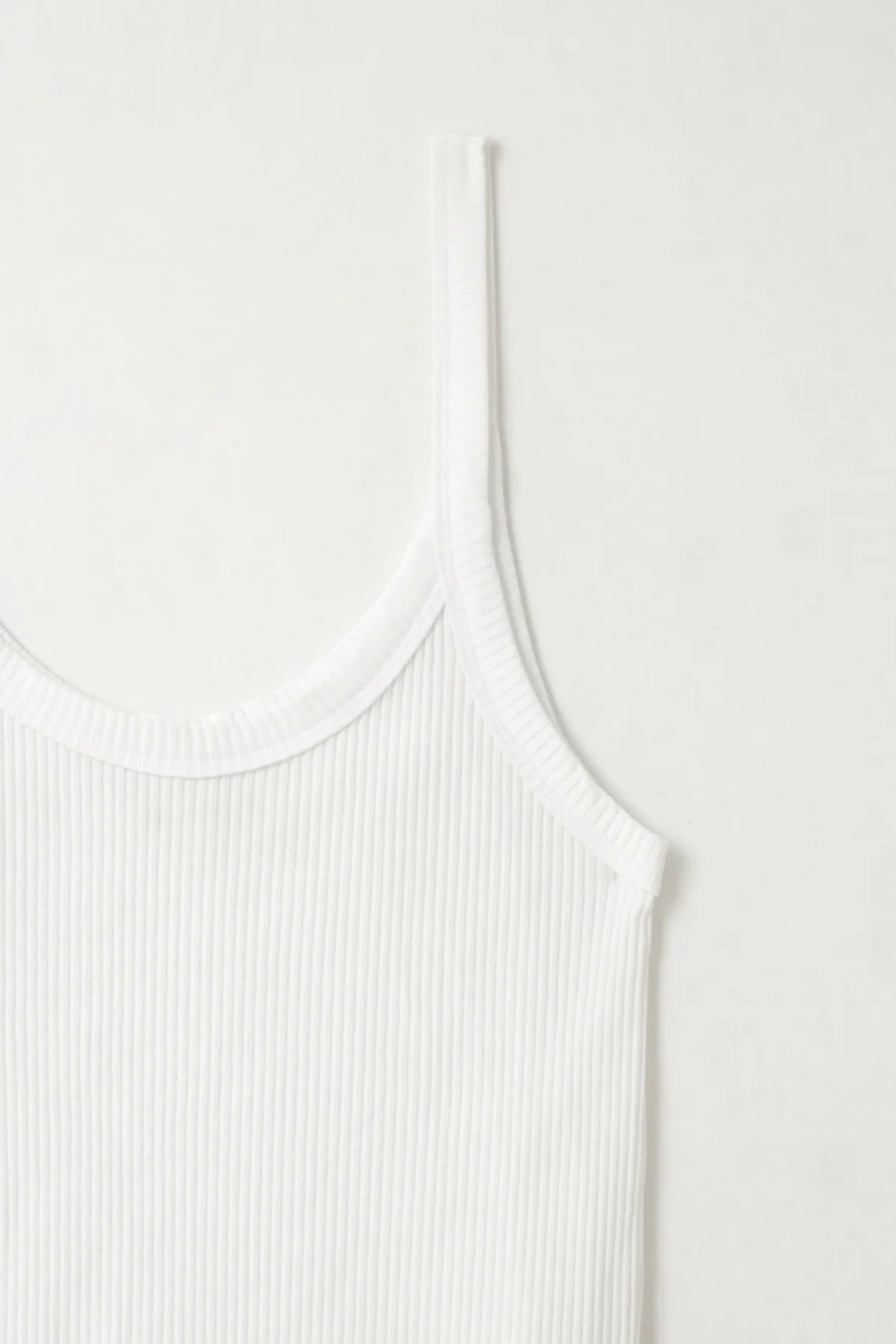 Women's White Fitted Tank Top - Image 3