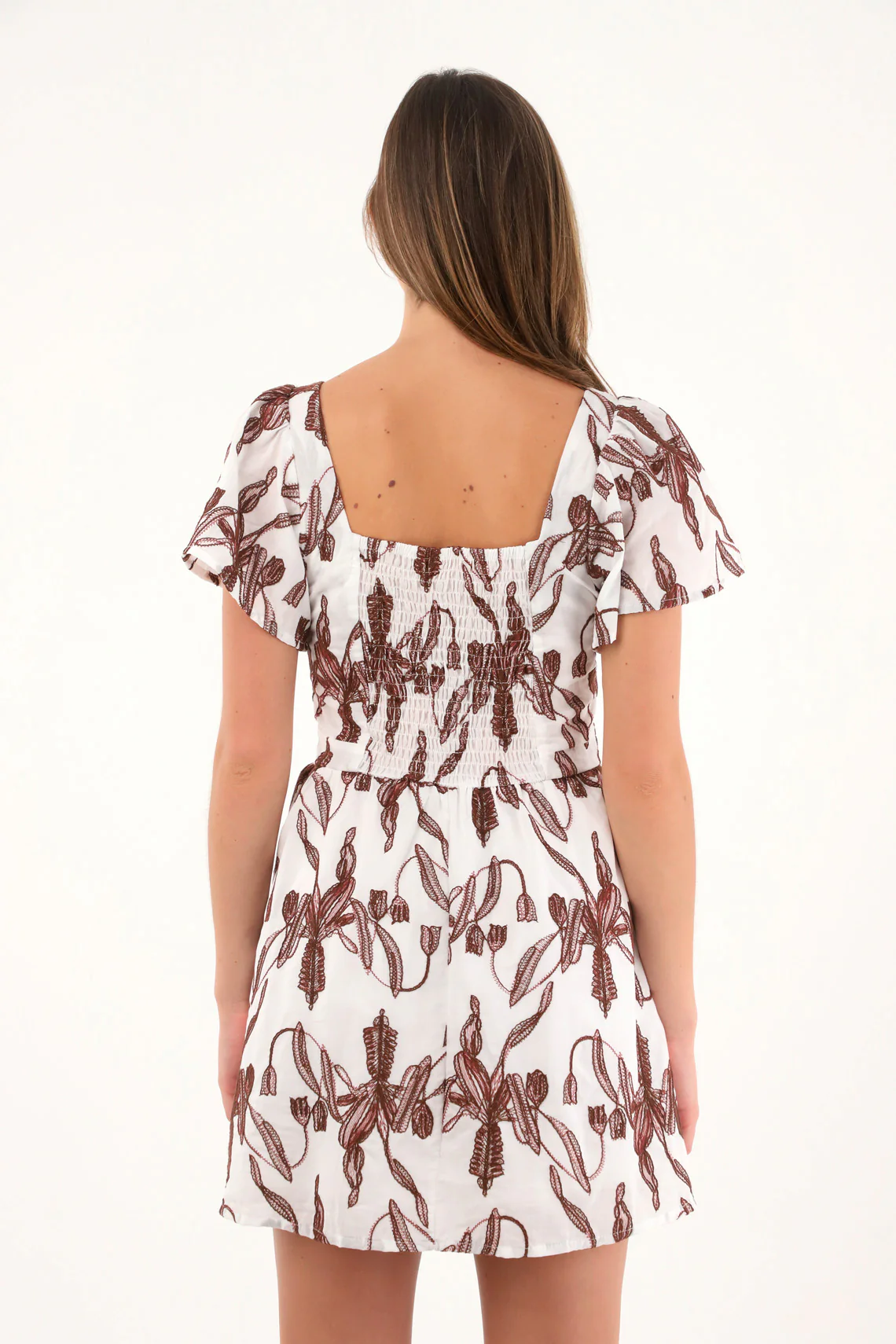 Women's short embroidered dress - Image 4