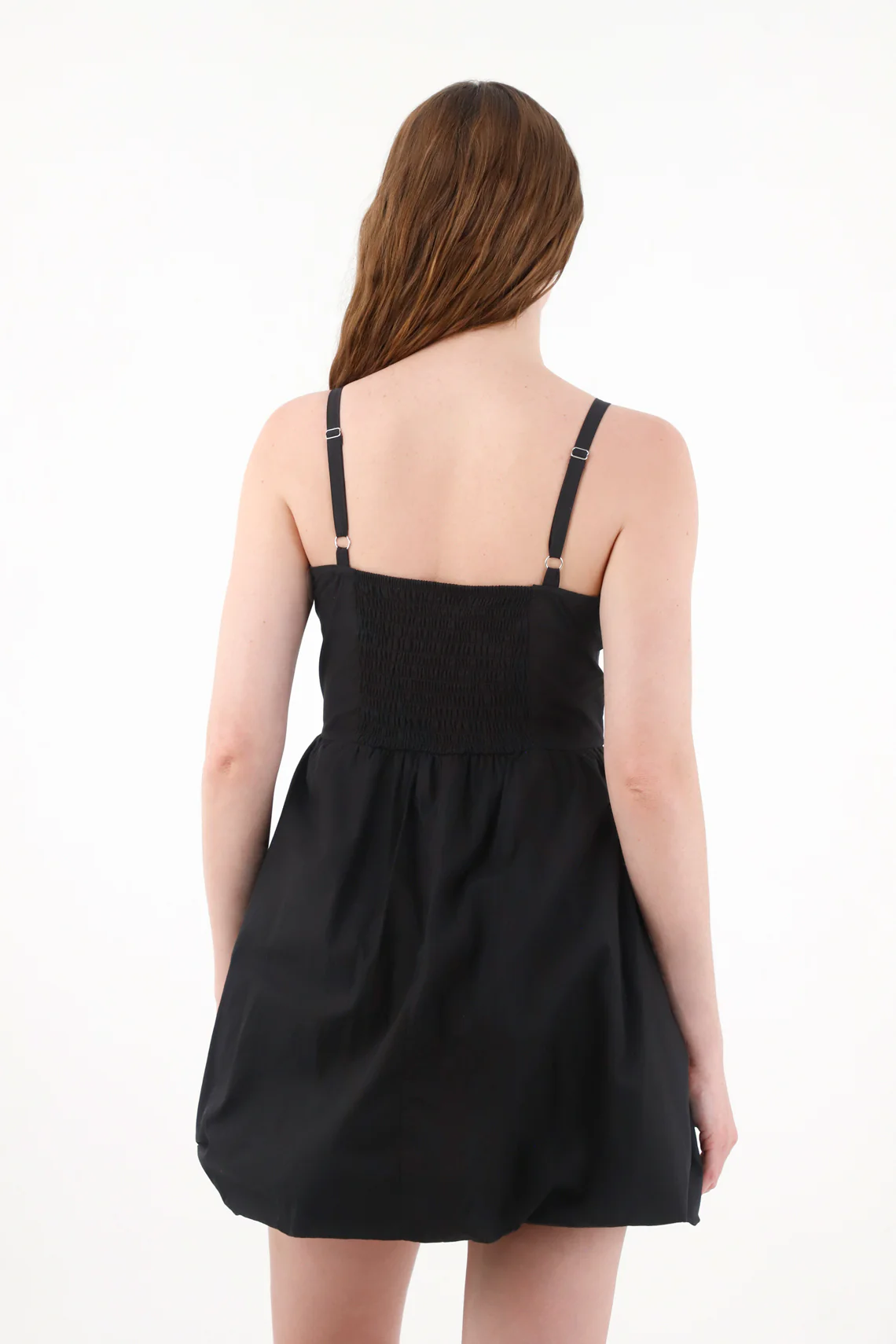 Women's Short Black Bubble Skirt Dress - Image 4