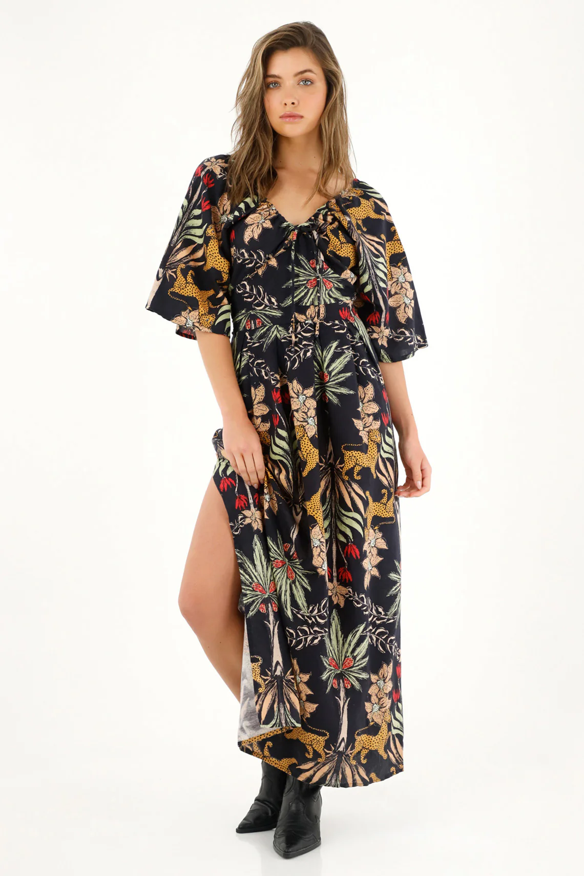 Women's Long Printed Dress