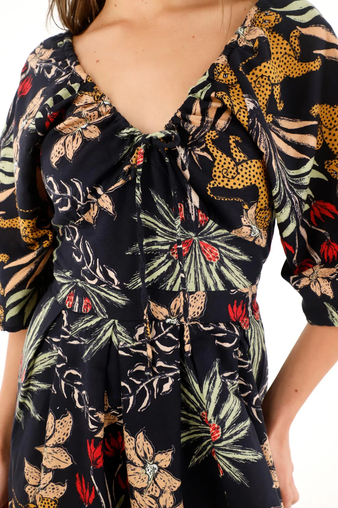 Women's Long Printed Dress - Image 2